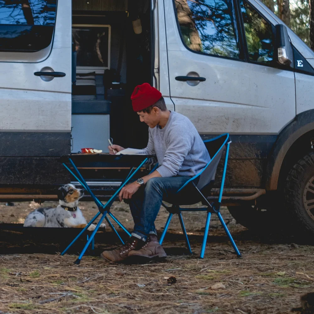 Table pliable-Cafe Table-noir et bleu-HELINOX_7