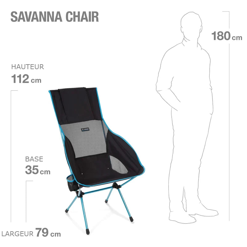Chaise pliable-Savanna-noir et bleu-HELINOX_9