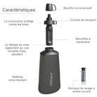 Gourde filtrante souple-LifeStraw Flex-1L-gris-LIFESTRAW