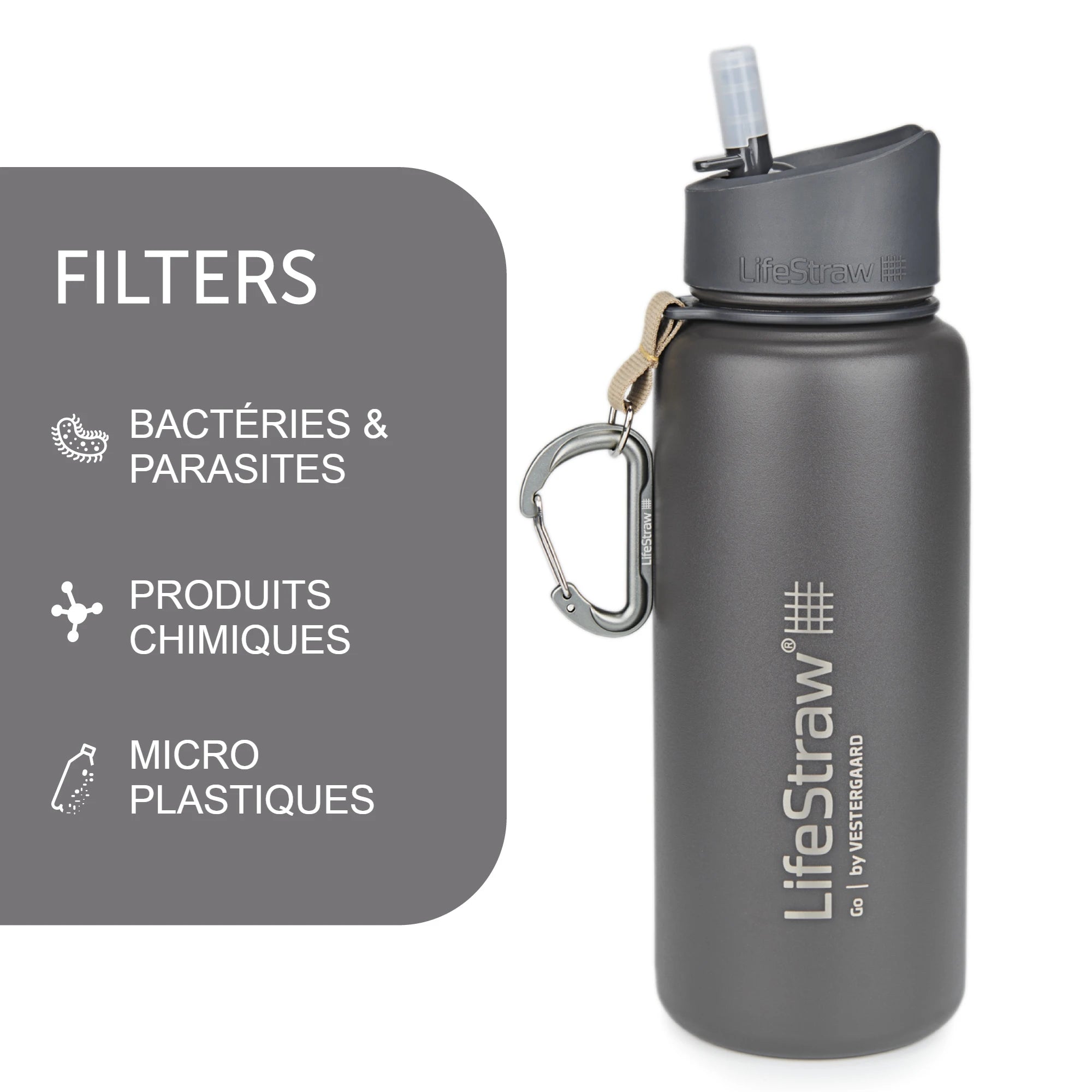 Gourde filtrante isotherme en inox-LifeStraw Go 2-70cl-gris-LIFESTRAW_5