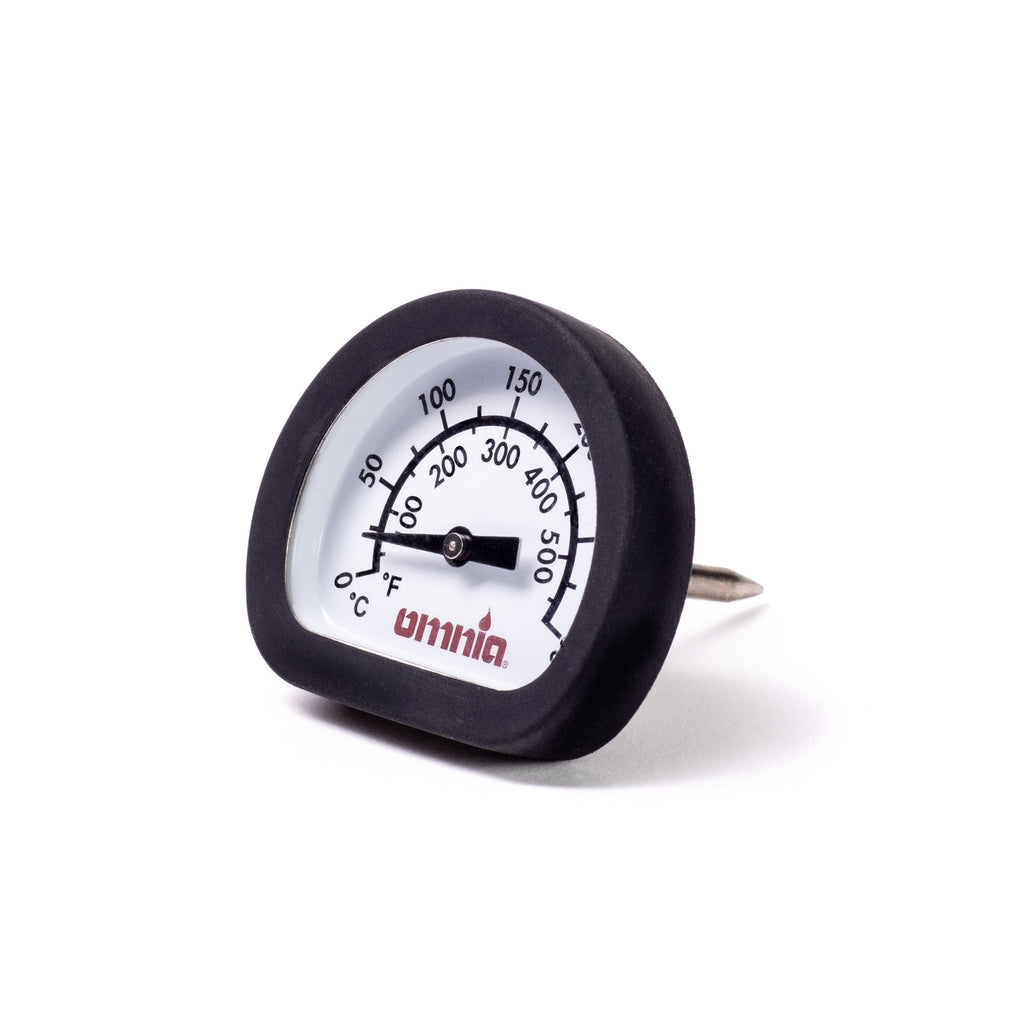 Thermomètre-acier inoxydable-noir-OMNIA