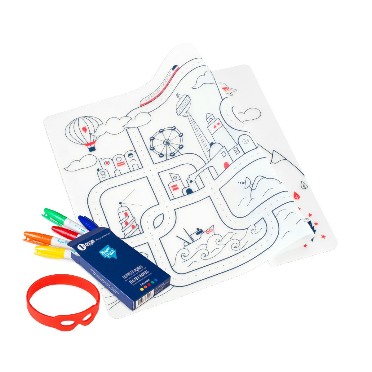 Set de coloriage en silicone-Circuit Road Trip-SUPERPETIT_4