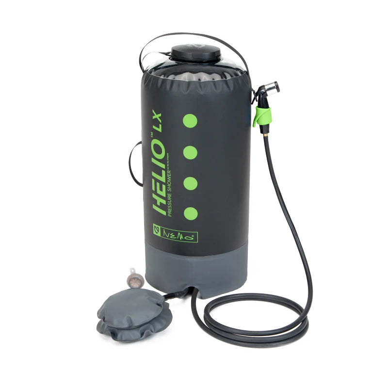 Douche solaire portative à pression-Helio LX-22L-noir-NEMO EQUIPMENT