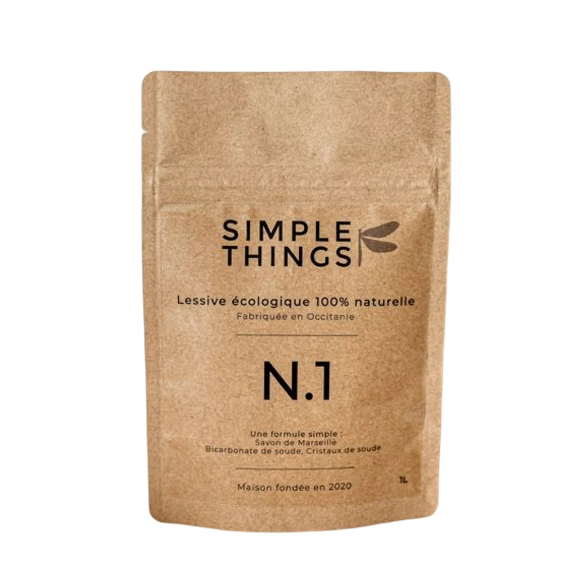 Lessive naturelle au savon de Marseille-1L-blanc nacré-SIMPLE THINGS