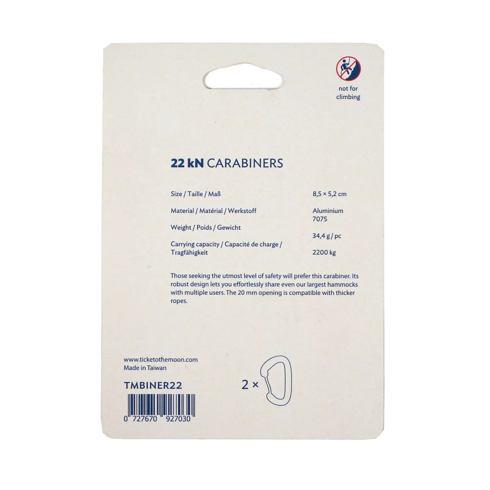 Mousquetons-22kN-set de 2-noir-TICKET TO THE MOON_4